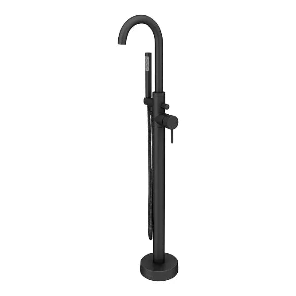 Eden Freestanding Bath Shower Mixer with Hand Shower – Matt Black