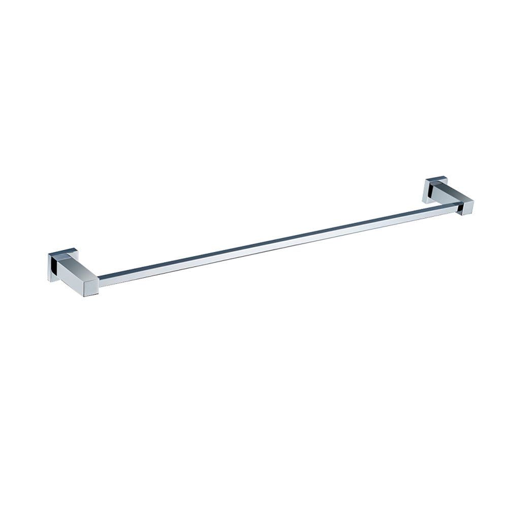 Moda Wall Mounted Towel Bar – Chrome Finish Bathroom Towel Rail (24 Inch)