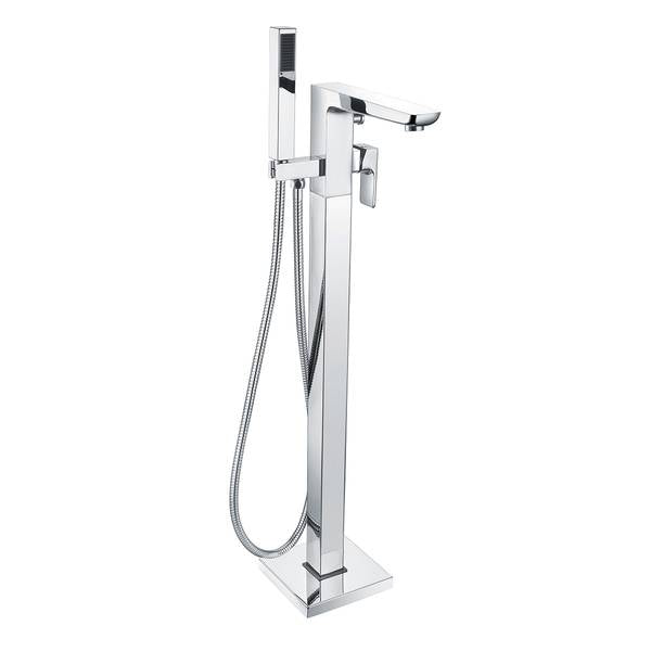 Prestige Freestanding Bath Shower Mixer – Modern Floor Mounted Tap with Handset