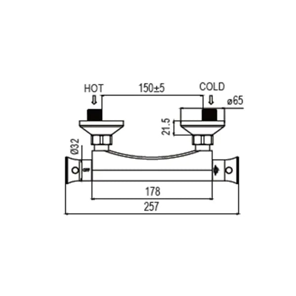 Thermostatic Shower Mixer Valve – Wall Mounted Chrome Bathroom Faucet