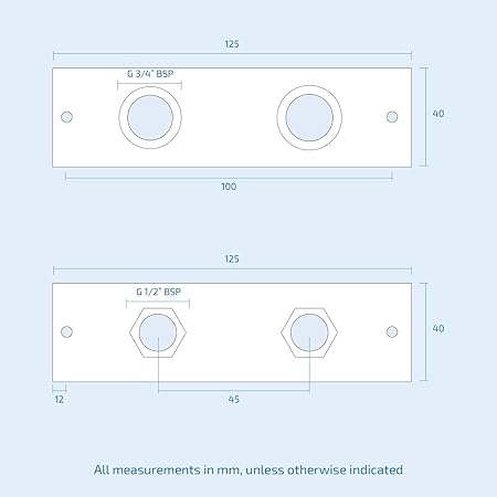 Mini Bar Valve Fixing Kit Plate – Secure Shower Bar Valve Installation