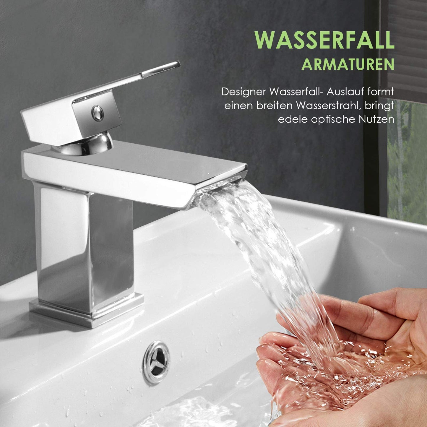 Qubec Mini Mono Basin Mixer Tap – Compact Chrome Finish for Small Basins