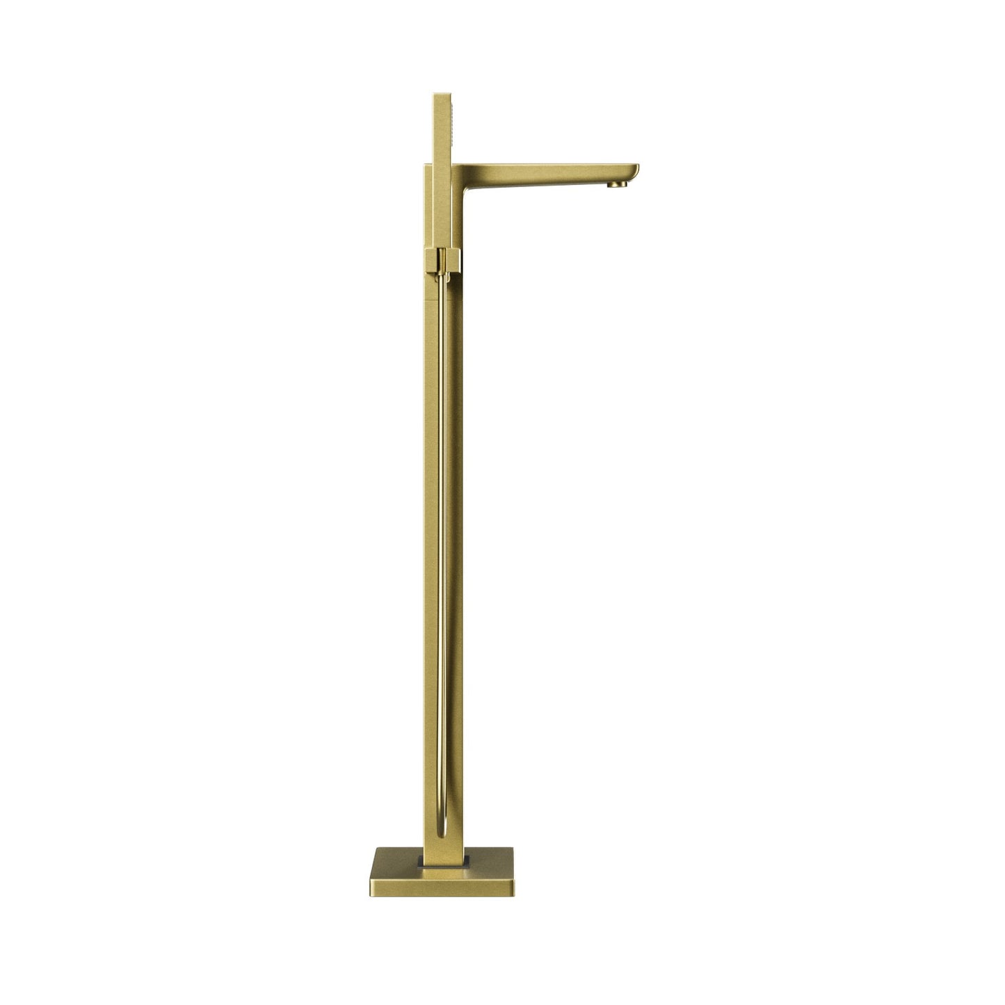 Prestige Freestanding Bath Shower Mixer – Modern Brushed Brass Faucet