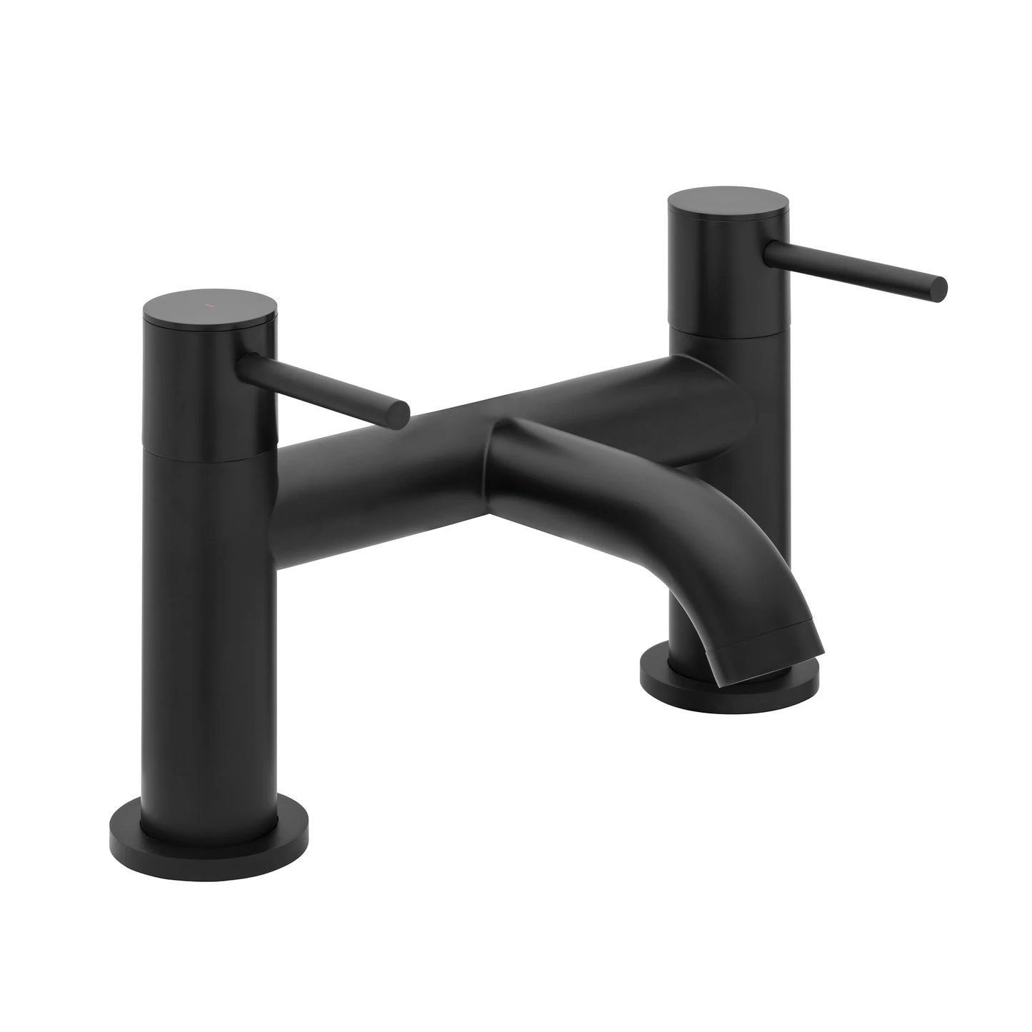 Cascade Bath Filler Tap Matt Black – Durable Modern Bathtub Mixer for Bathrooms