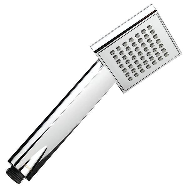 Square ABS Shower Handset – Lightweight Modern Bathroom Handheld Shower