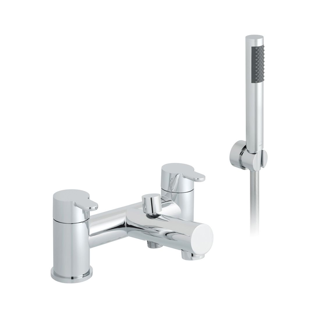Aqua Bath Shower Mixer • Shower Kit & Wall Bracket included – Durable Chrome Finish