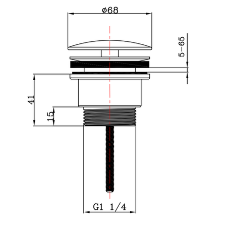 Universal Basin Waste – Chrome Finish for All Basin Types