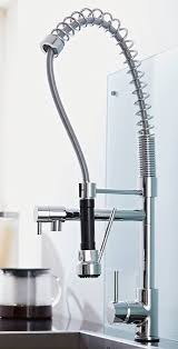 Commercial Pull Out Kitchen Tap – Spring Coil Mixer Faucet with Spray Head