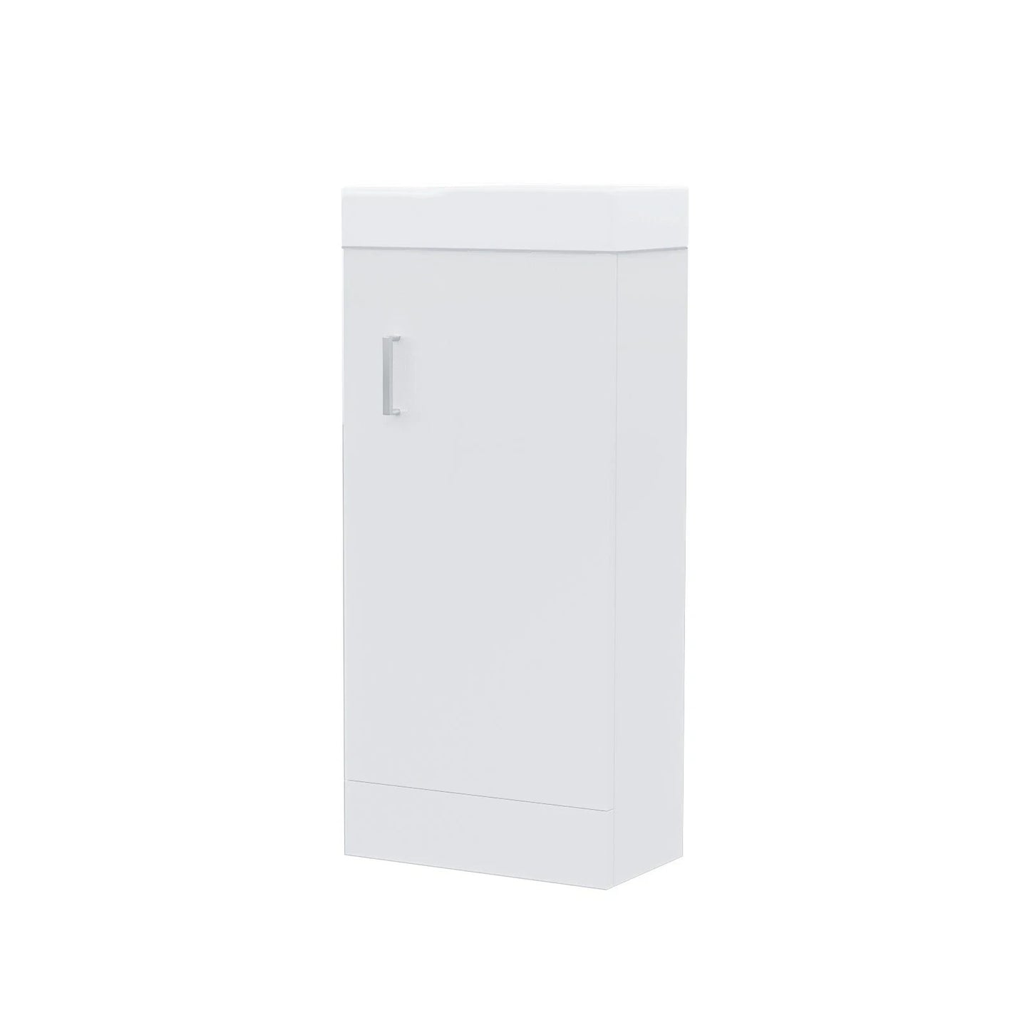 DEVON 400 Floorstanding White Ceramic Basin - 400w x 790h x 220d