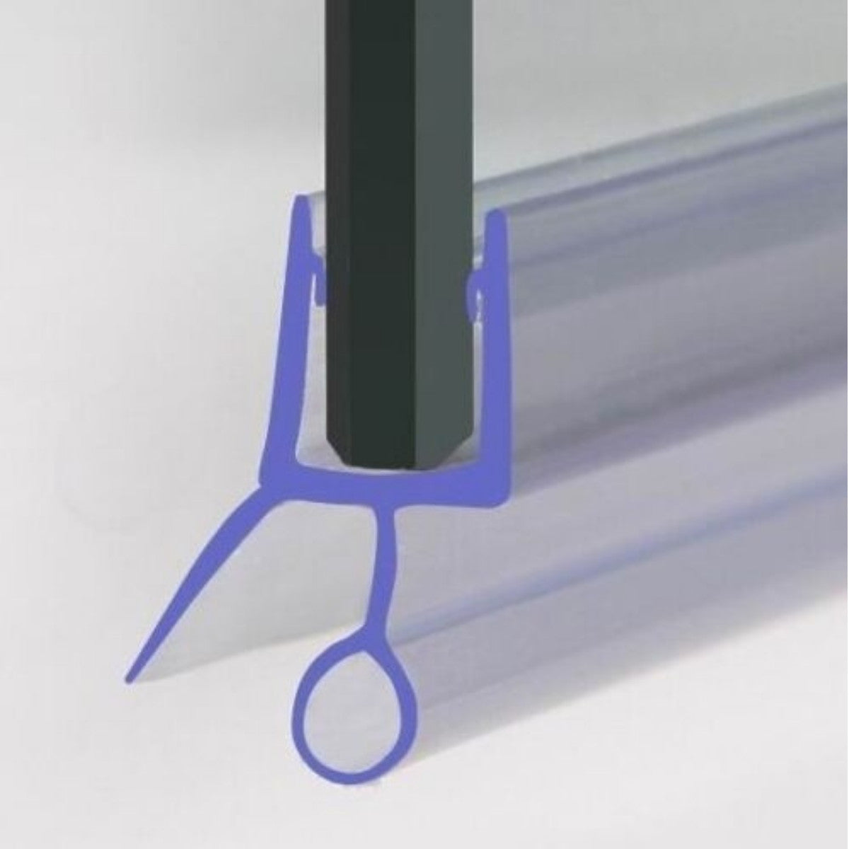 Bath Screen Door Rubber Seal - 900mm Gap 10mm - Suitable for 6mm Screen