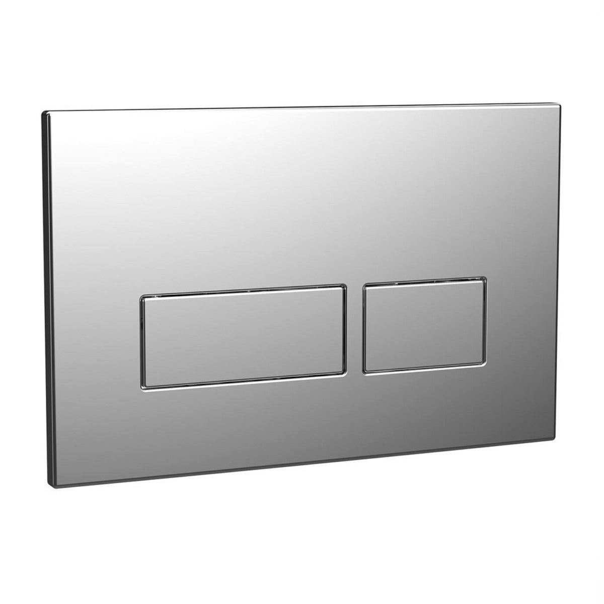 Square Flush Plate Chrome •PUSH Button Can Only Be Used for WC Frame 236w x 152h