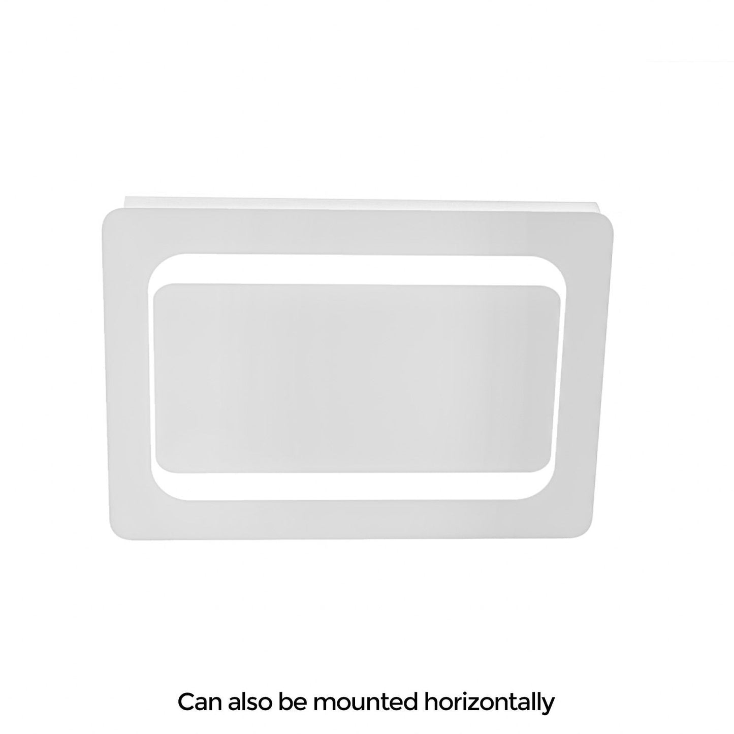 LED Round Corner Mirror 500x700mm Battery Powered | 6000K Light