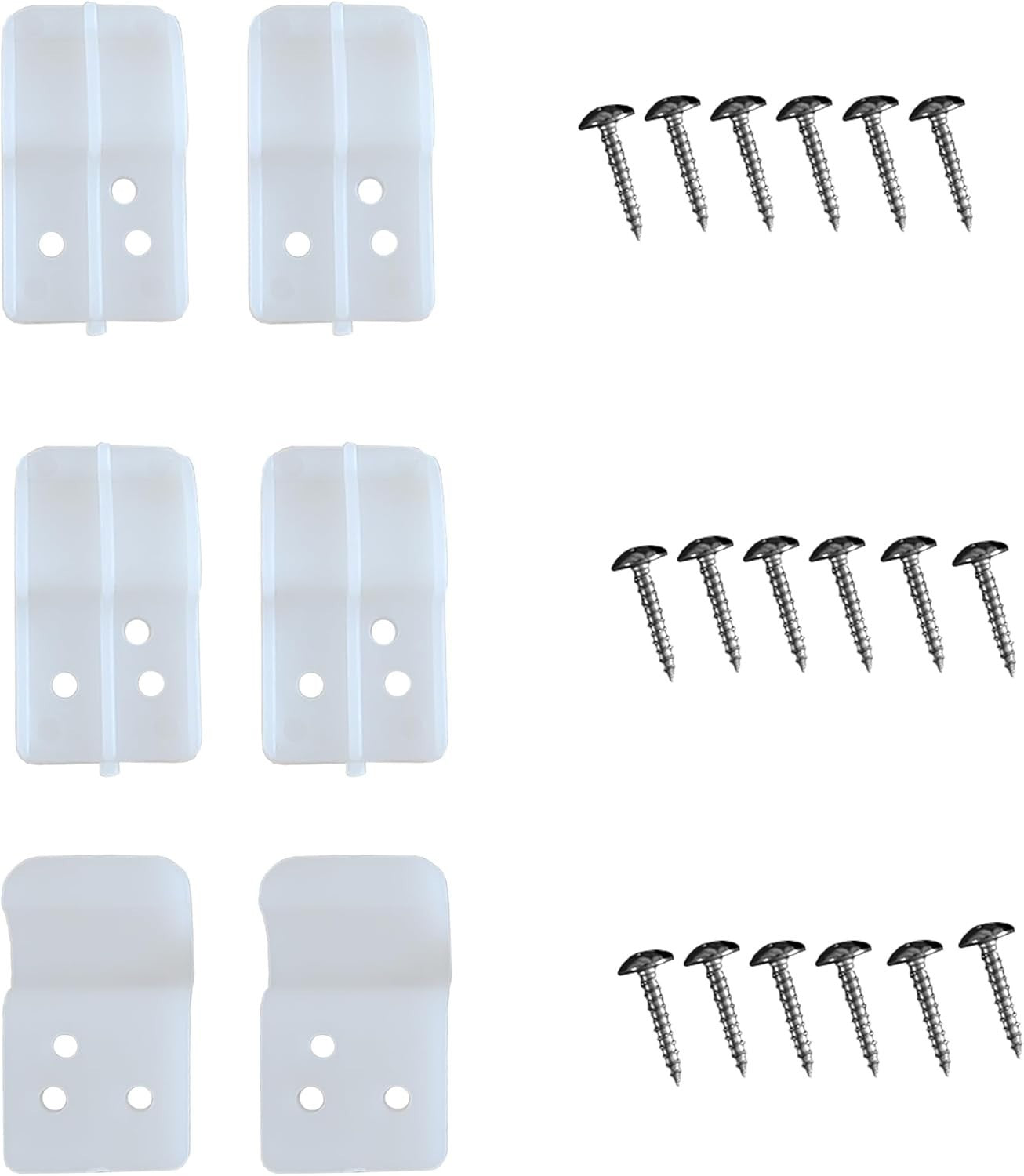 Bathroom Accessories Bath Panel Clips x6 & Screws