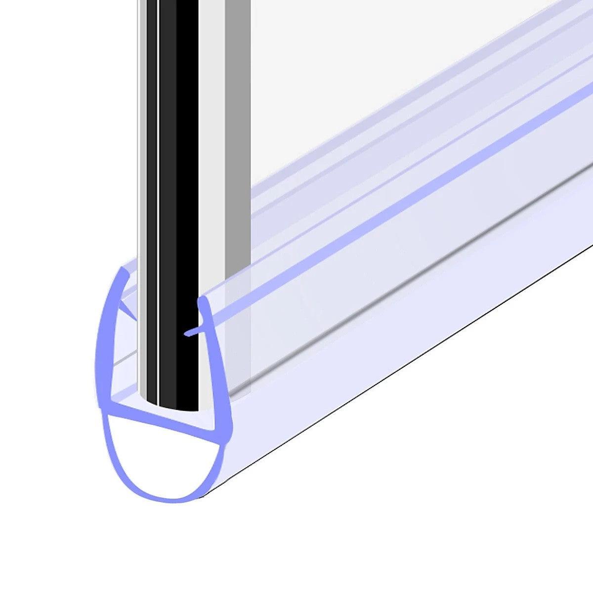 Bath Screen Door Seal - 900mm Gap 5mm - Suitable for 6mm Screen