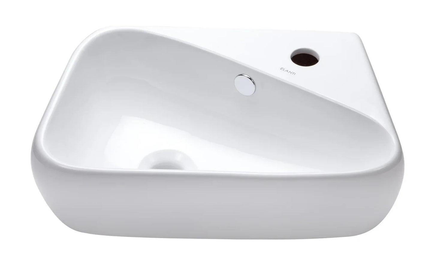 Countertop or Wall Hung Basin 450w x 165h x270d -Waste & Fixing Kit Not Included