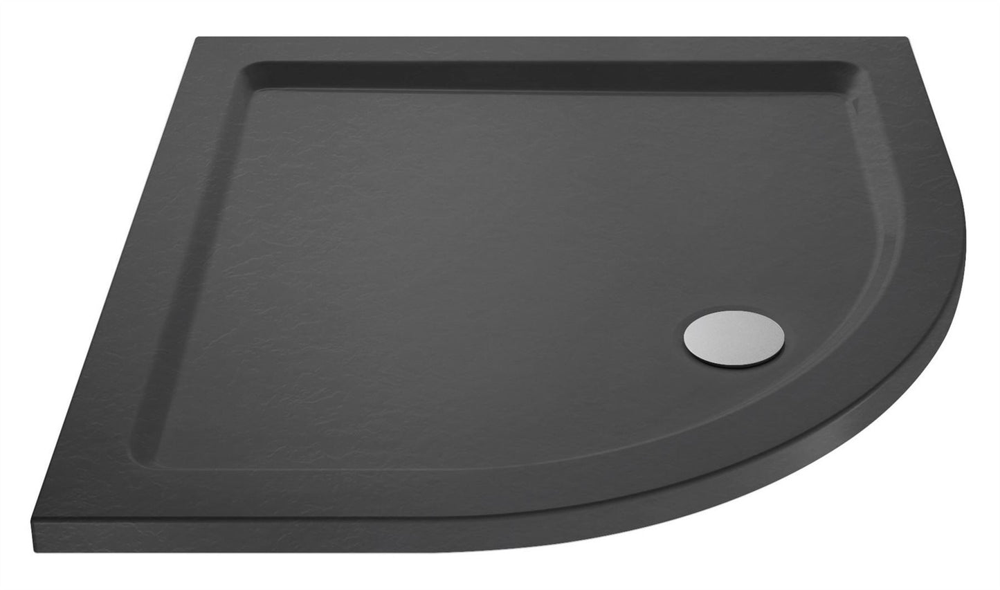 Slim Line Quadrant Shower Tray - Slate Grey
