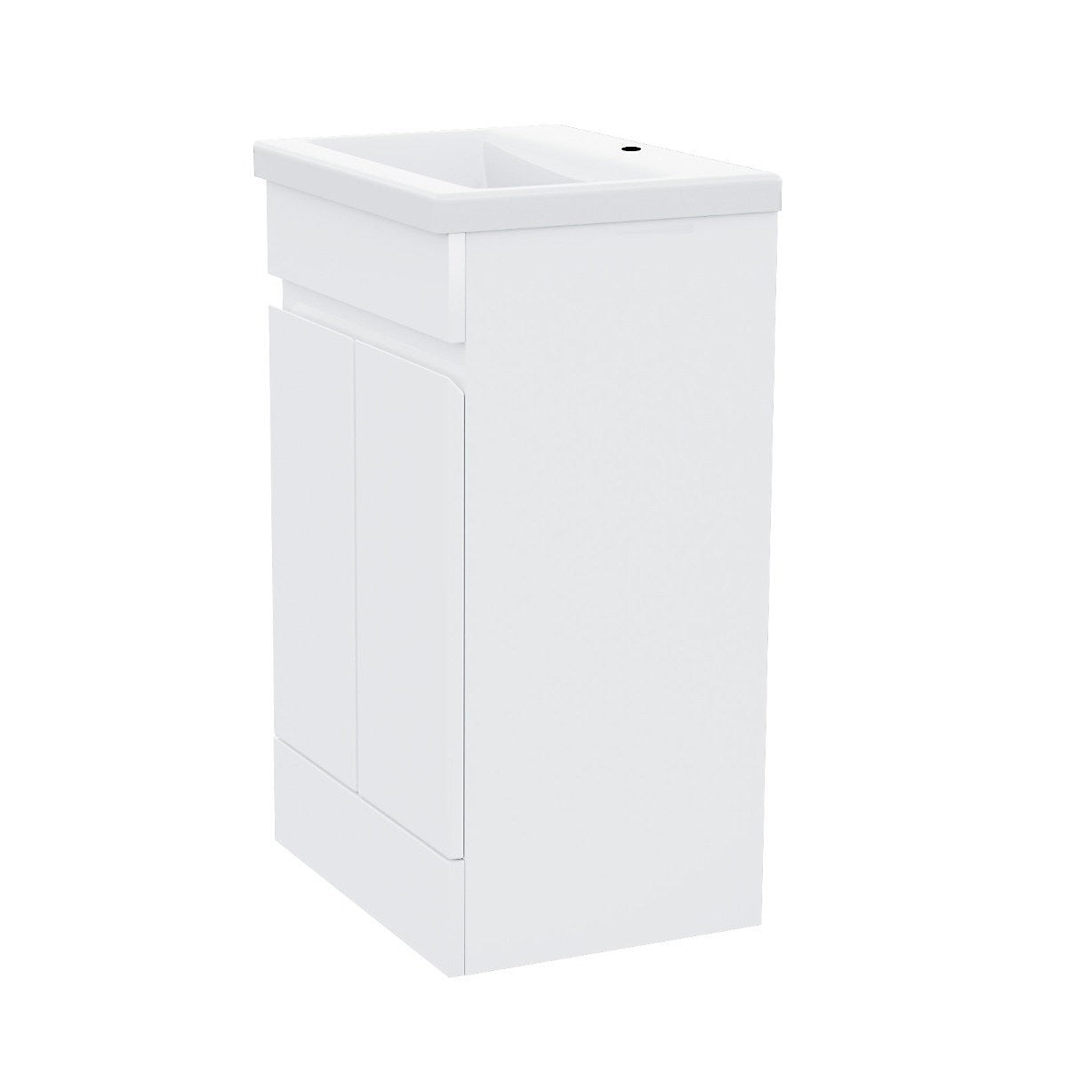 PVC Vanity 600 Floorstanding • Waterproof Vanity • Ceramic Basin 610w x 840h x 395d