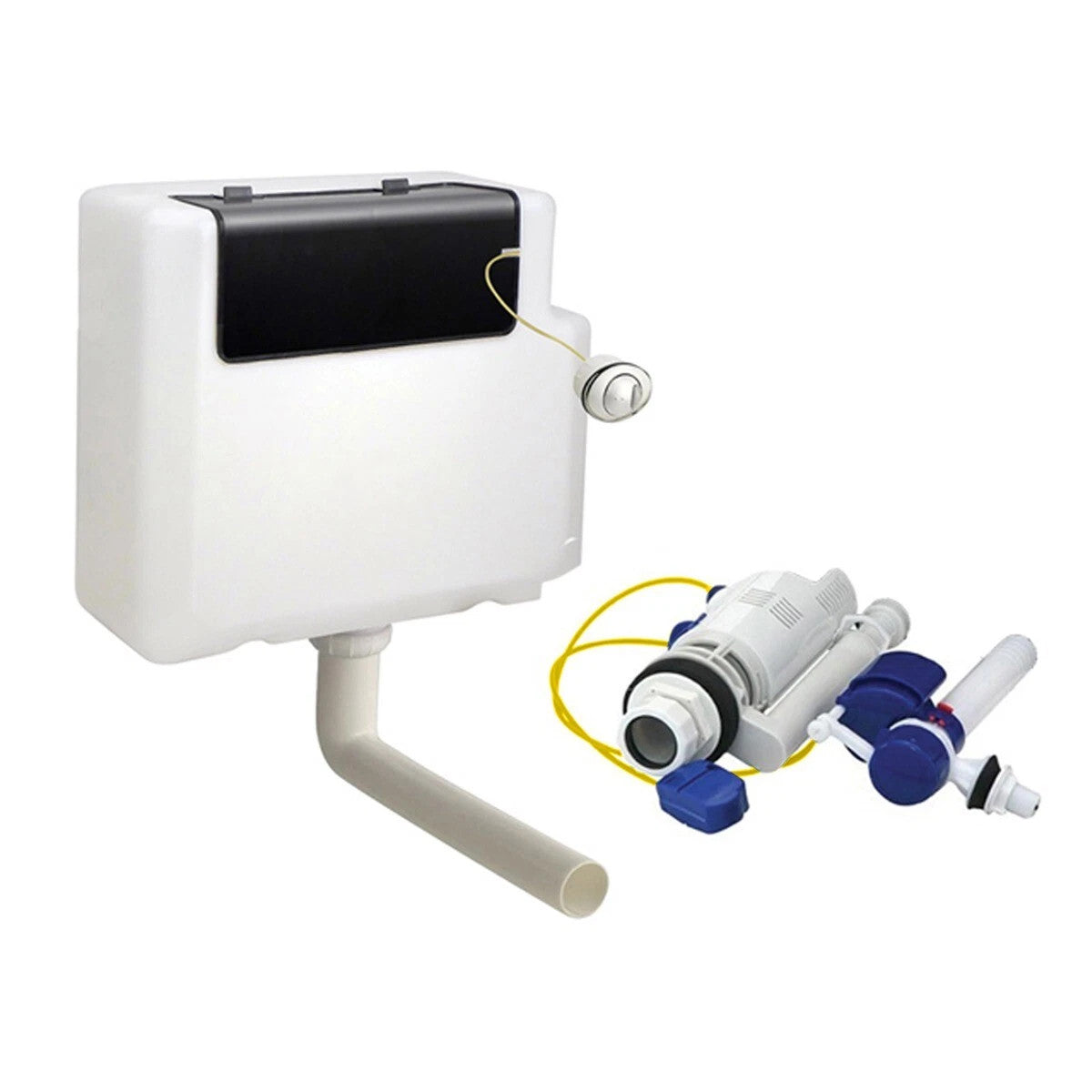 Concealed Cistern with Bottom Inlet - White