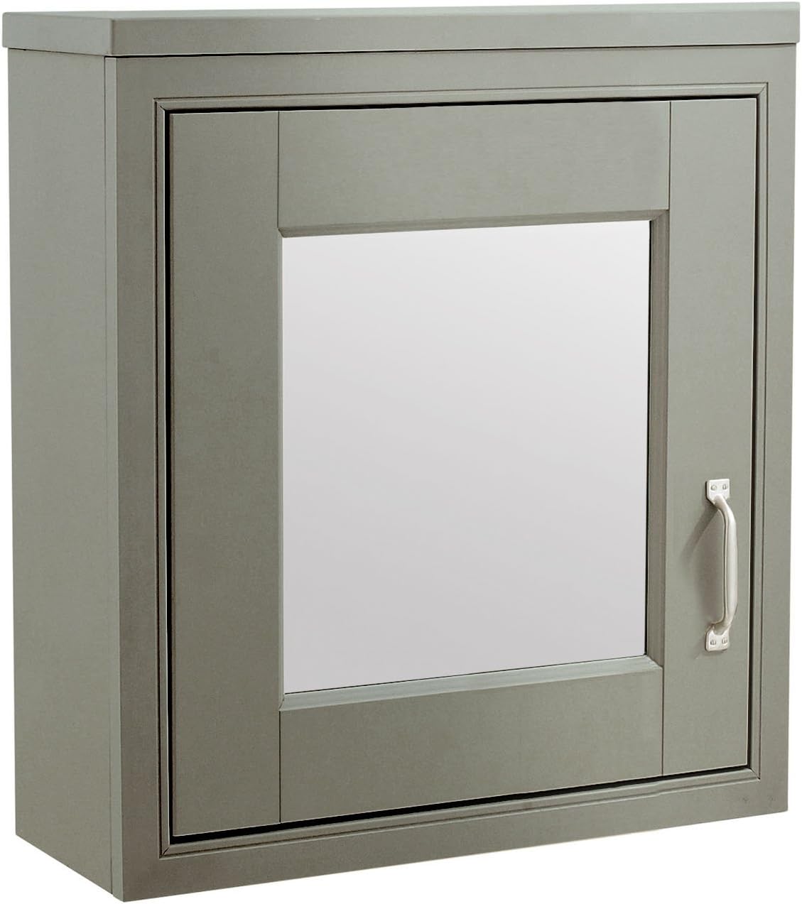 SHARATON Mirror Cabinet – Stone Grey (500w x 600h x 205d)