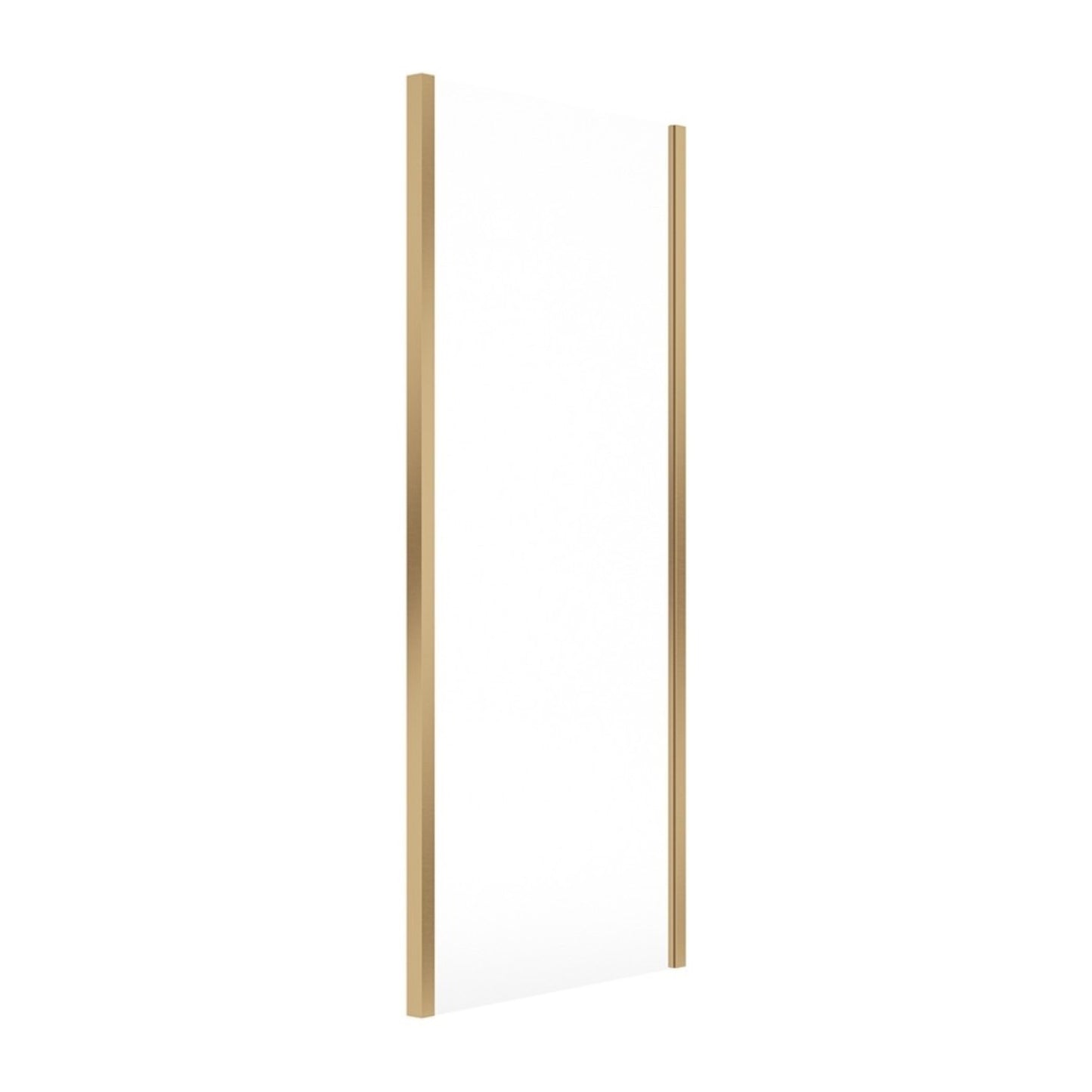 MARINA 6 Side Panel 6mm Clear Glass Brushed Brass