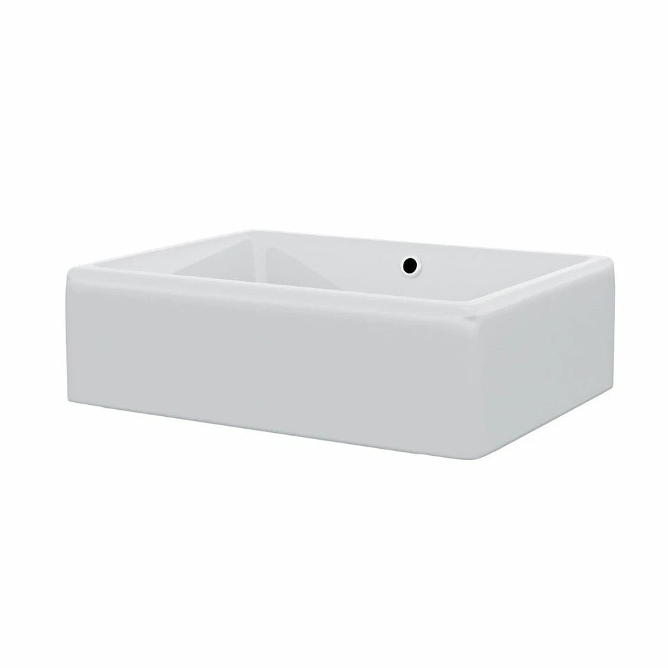 Countertop Basin White 360w x 150h x 510d - Waste Not Included