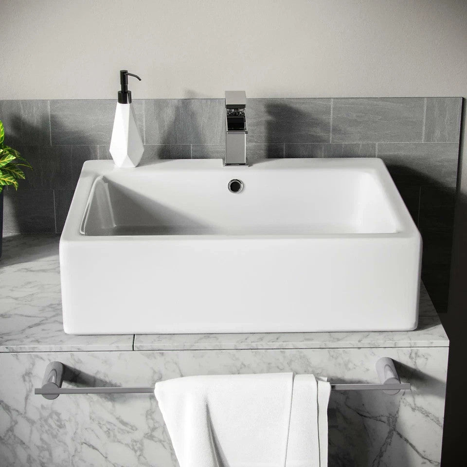 Countertop or Wall Hung Basin 450w x 160h x580d -Waste & Fixing Kit Not Included