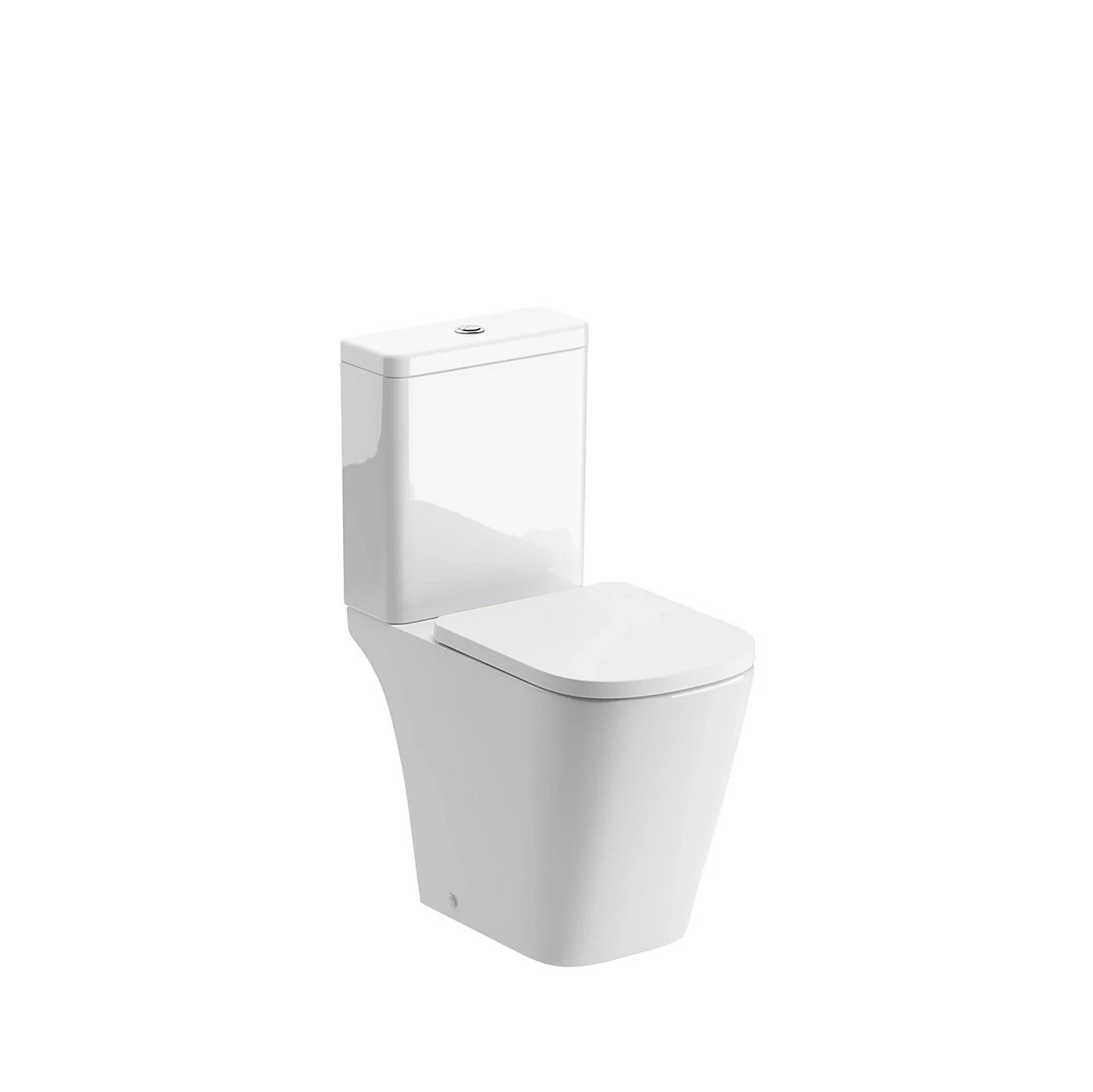 Delta Rimless Close Coupled Toilet & Soft Close Seat 370w x 400h x 605d - White