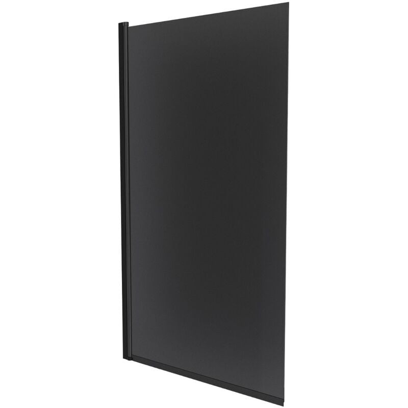 Square Edge Bath Screen Dark Grey - Adjustment size 790-805 - 800 x 1400mm