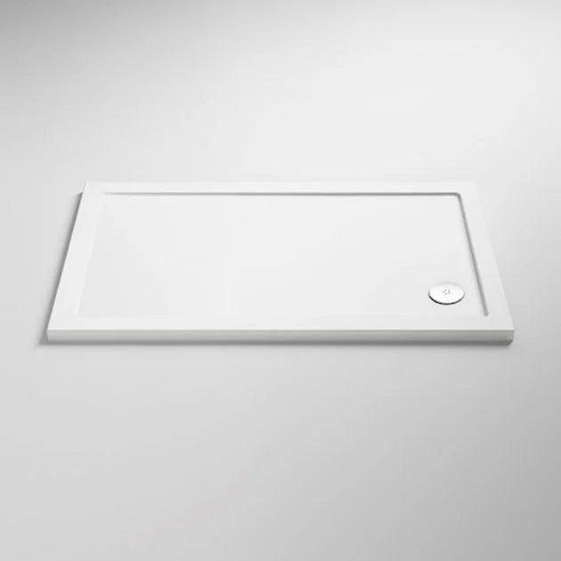 Slip Resistant Rectangular Shower Tray Gloss White