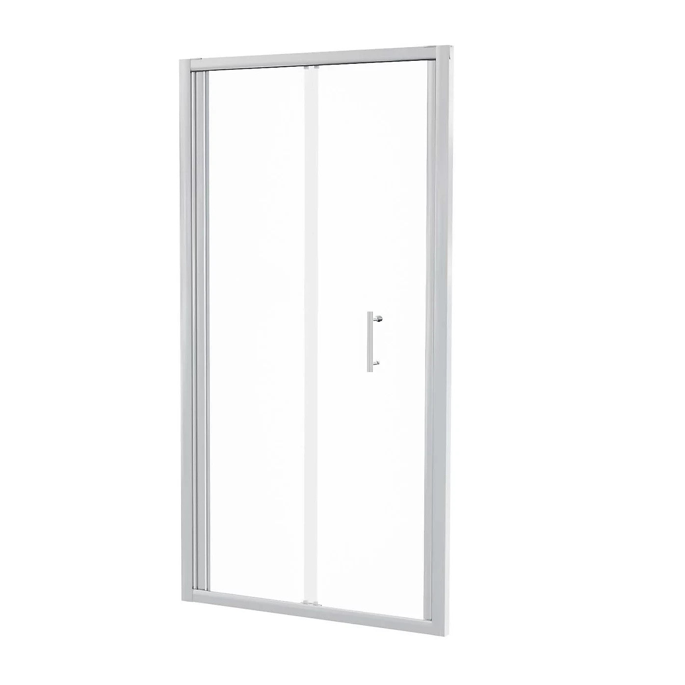MARINA 6 Bi-fold Door Screen Panel 6mm Clear Glass Chrome