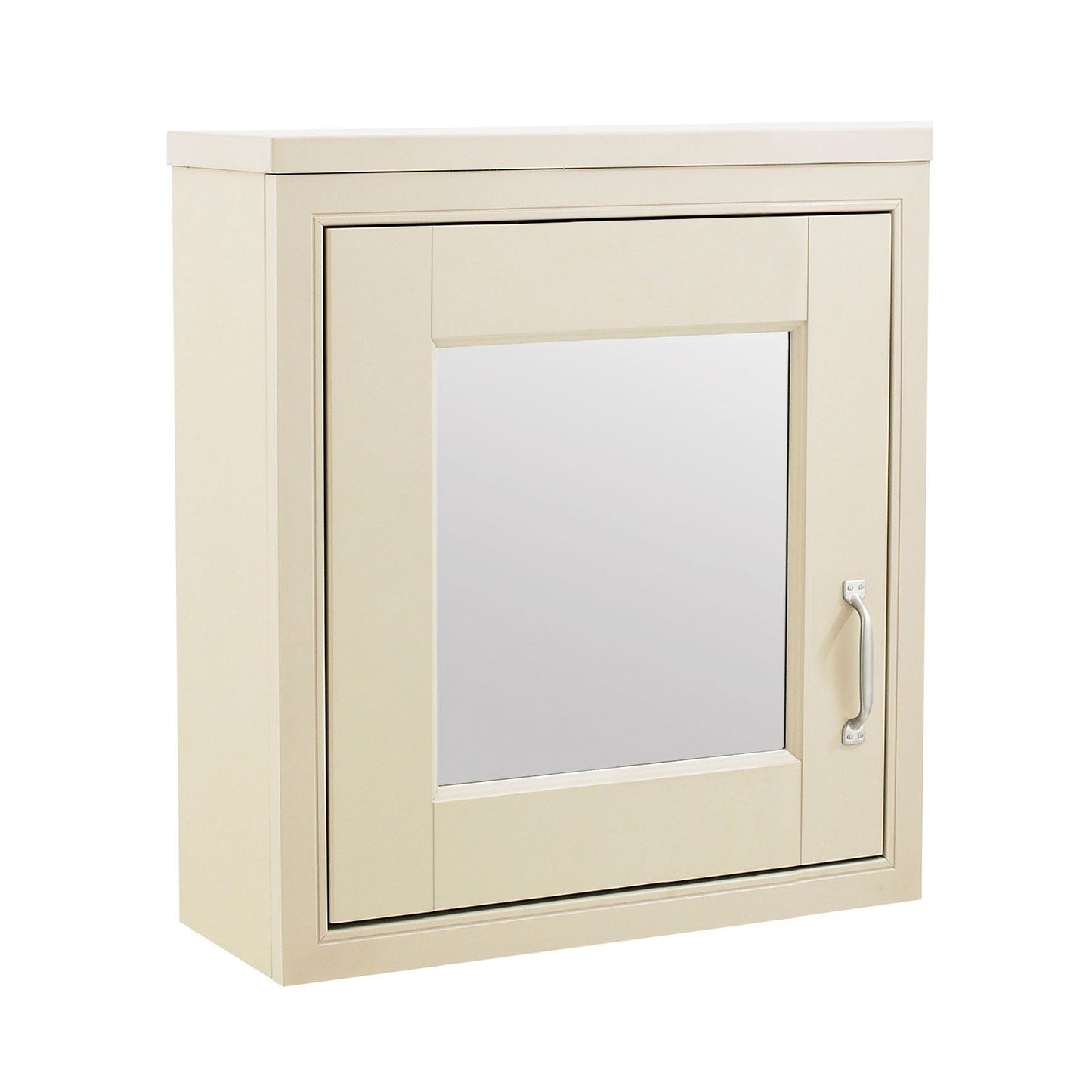 HILTON 2 Door Mirror Cabinet Cream - 500w x 600h x 205d