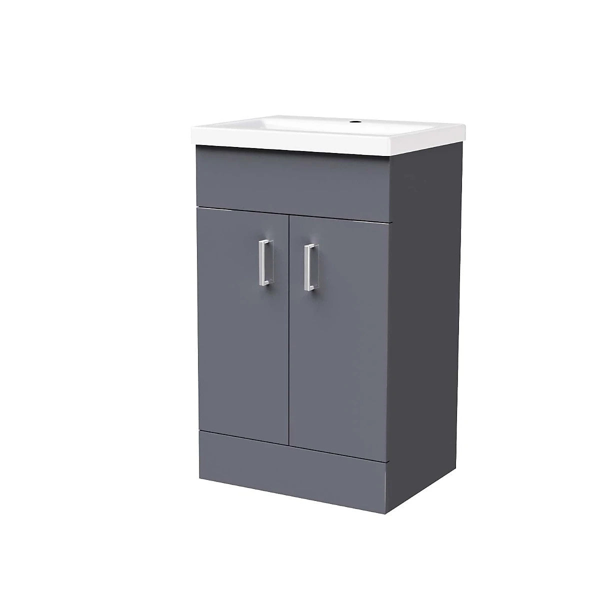 DEVON 450 Floorstanding Anthracite Ceramic Basin - 450w x 810h x 310d