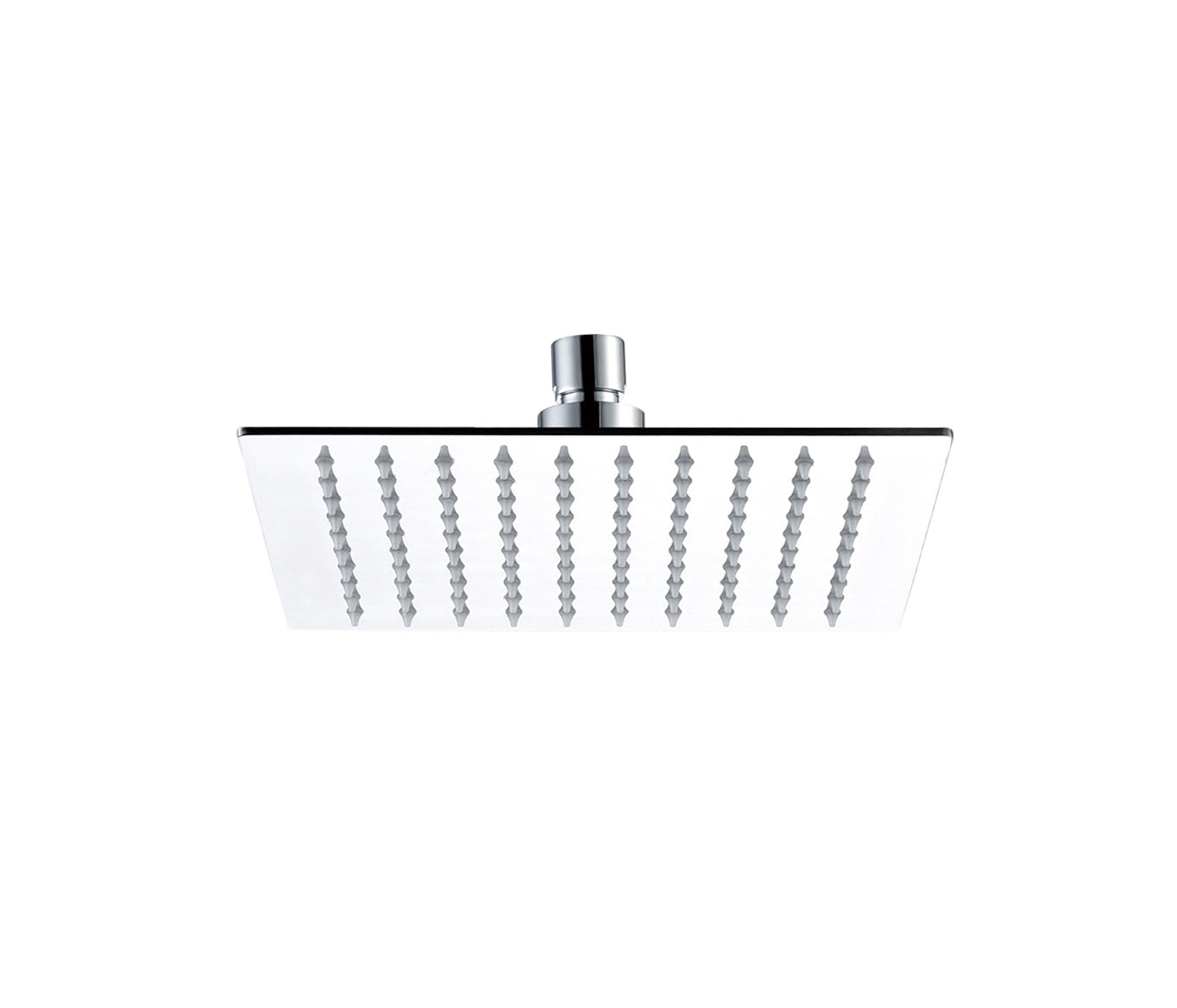 Square Ultra Slim Rainfall Shower Head 250mm Stainless Steel