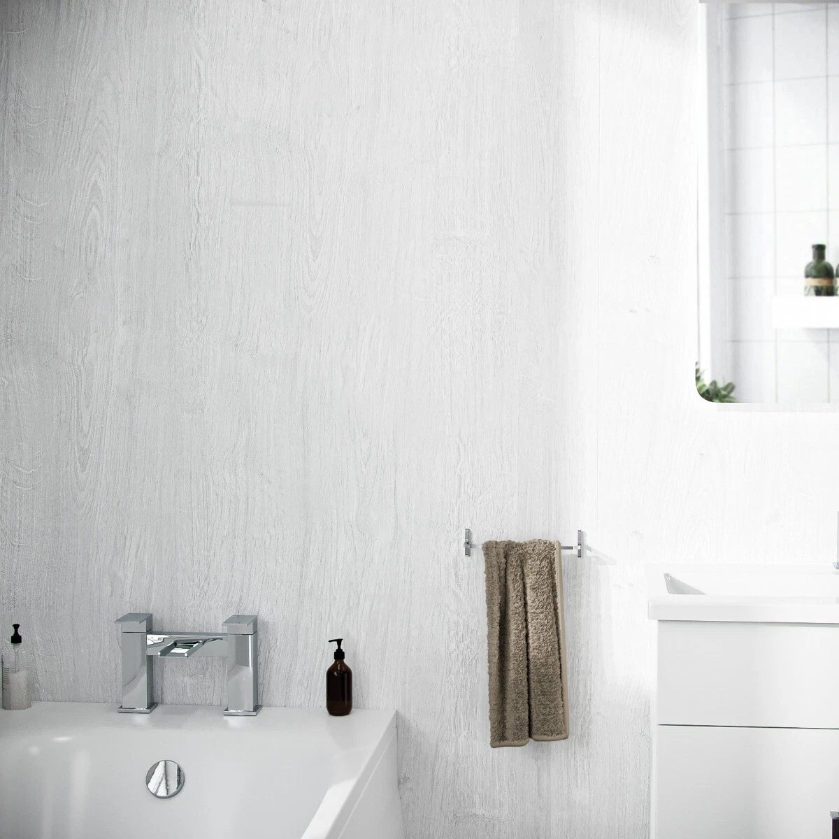White Wood Matt - Elegant Matte Wood Finish Tile for Walls & Floors