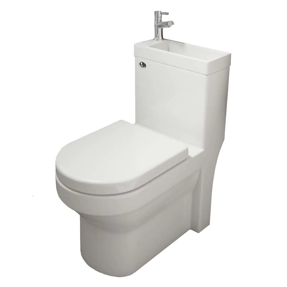 Modern Toilet with Integrated Sink – Saving Dual Flush Design 380w x 410h x 700d
