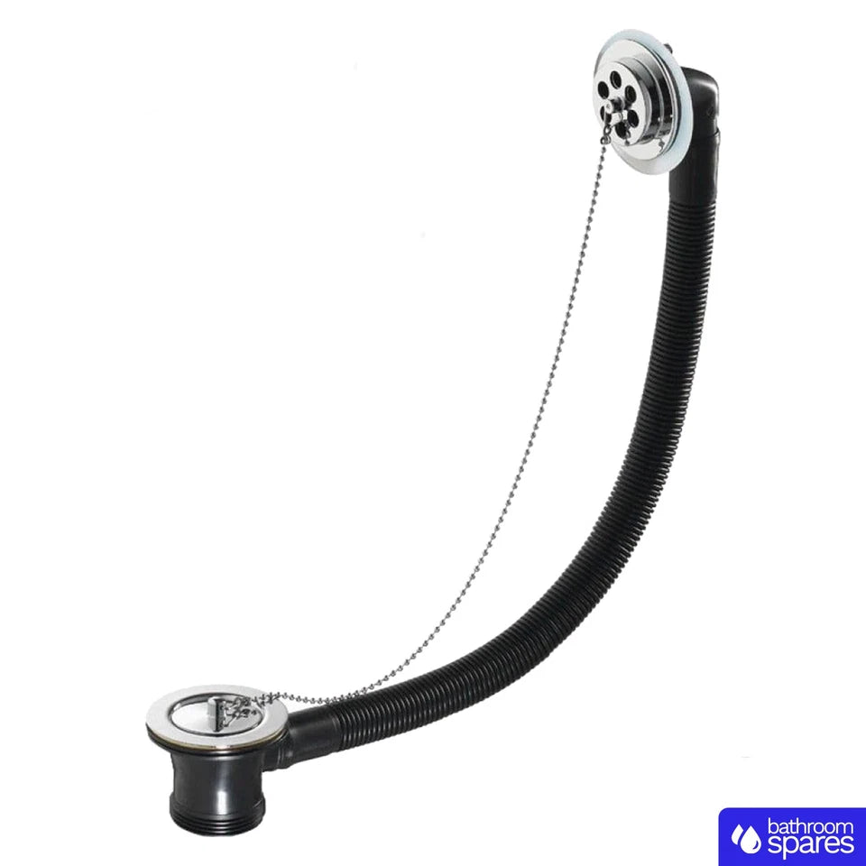 Retainer Bath Waste with Brass Plug & Ball Chain – Chrome Finish
