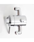 Emso Round Exposed Thermostatic Shower Valve With Bottom Outlet