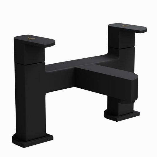 Matte Black Bath Filler Mixer Tap – Dual Lever Modern Design