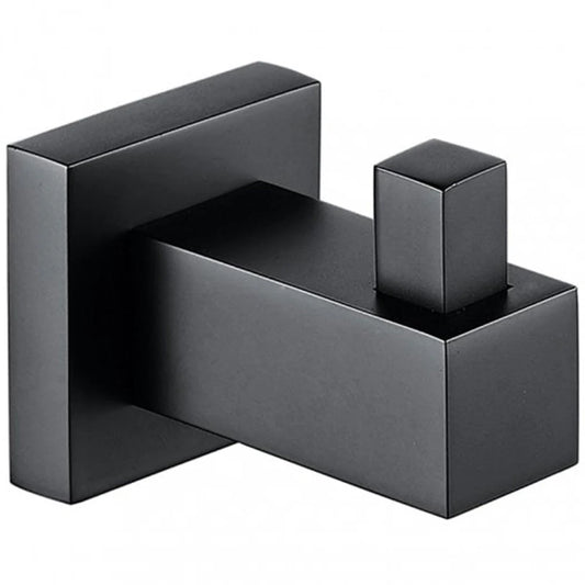 Moda Robe Hook – Matte Black Wall Mounted Modern Bathroom & Towel Hook