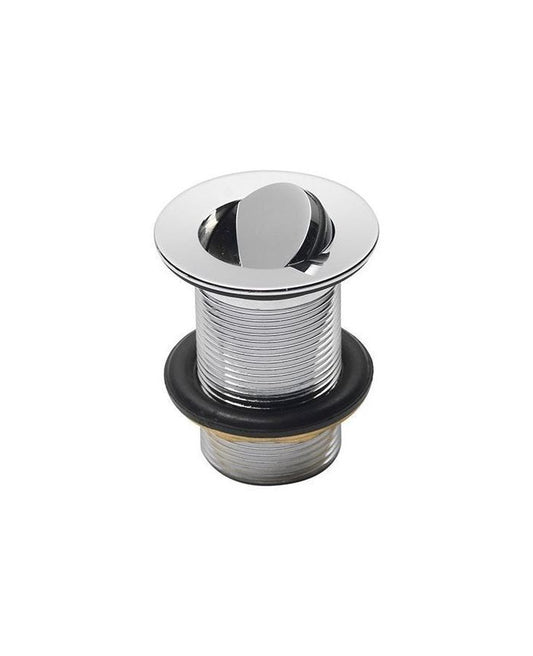Round Flip Basin Waste – Unslotted Design for Non-Overflow Basins