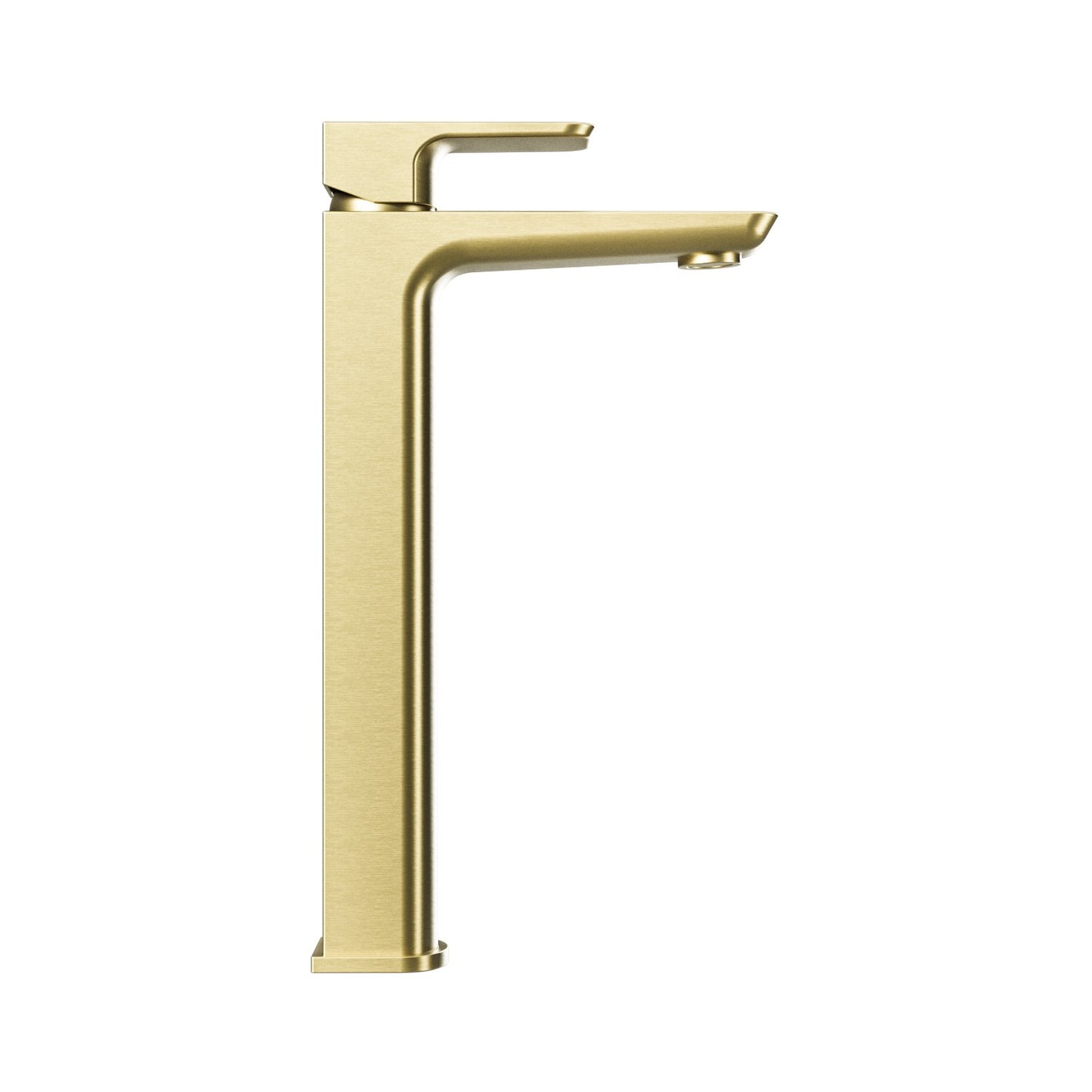 Prestige Tall Mono Basin Mixer Tap – Brushed Brass Finish, Modern Bathroom