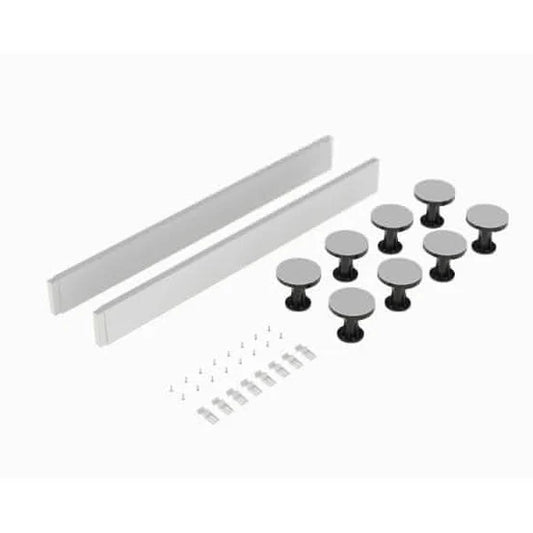 Heavy-Duty Leg Set for 1000mm Square & Rectangular Shower Trays – Chrome & Black Finish