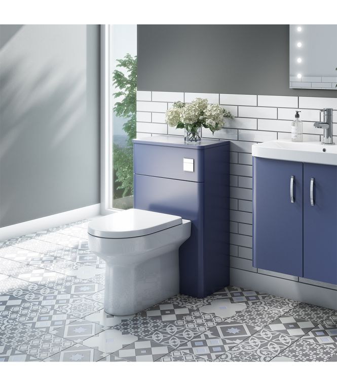 ASHFORD WC Unit – Matt Blue (500w x 805h x 220d)