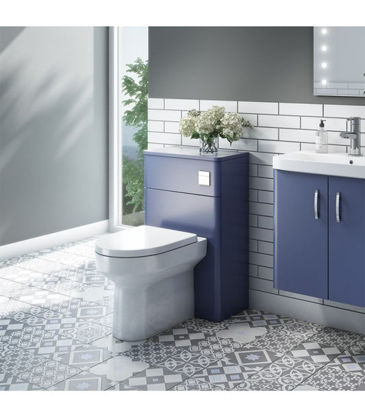 ASHFORD WC Unit – Matt Blue (500w x 805h x 220d)