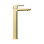 Prestige Tall Mono Basin Mixer Tap – Brushed Brass Finish, Modern Bathroom