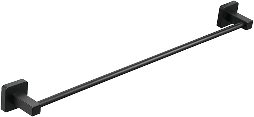 Moda Towel Bar – Matte Black Wall Mounted Bathroom Towel Rail 24-Inch