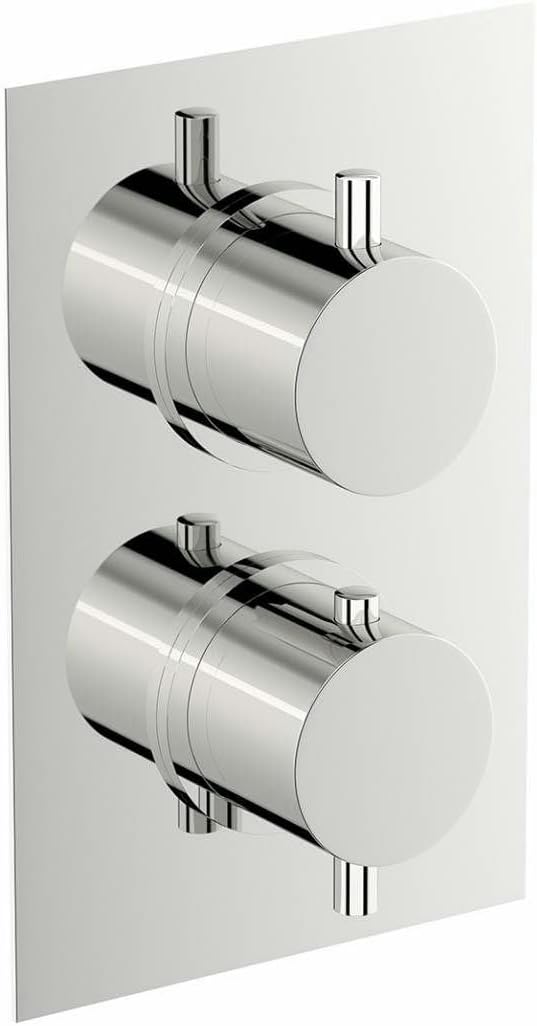 Mode Harrison square twin thermostatic shower valve - Chrome Shower valve, Square Shower valves, Showers