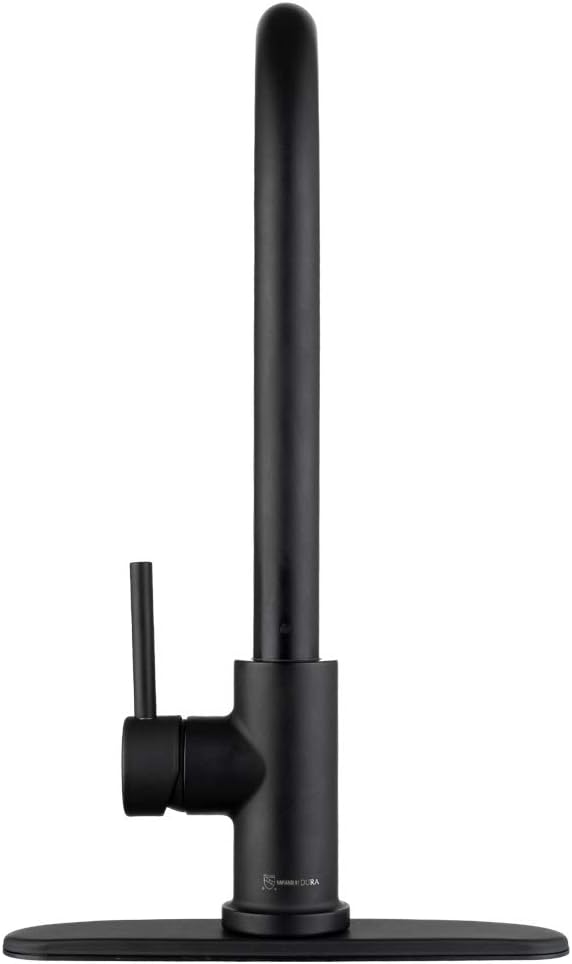 Pull Out Single Handle Kitchen Faucet – Matt Black Modern Mixer Tap