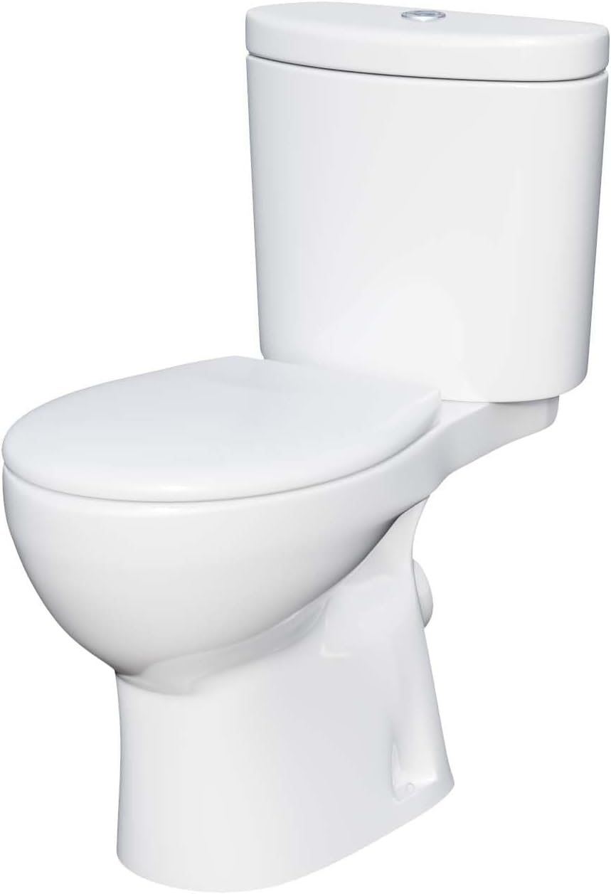 Class Standard Close Coupled Toilet & Soft Close Seat-370w x 385h x 650d