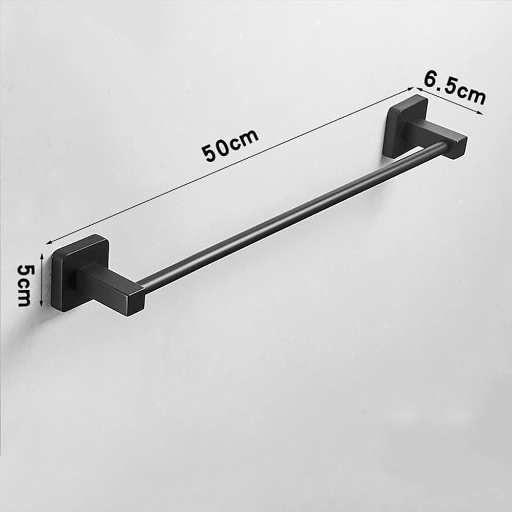 Moda Towel Bar – Matte Black Wall Mounted Bathroom Towel Rail 24-Inch